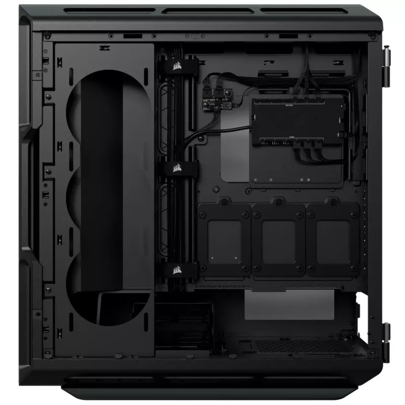 CORSAIR Mid-tower ATX kompiuterio korpusas - Icue 5000t - RGB grūdintas stiklas - juodas