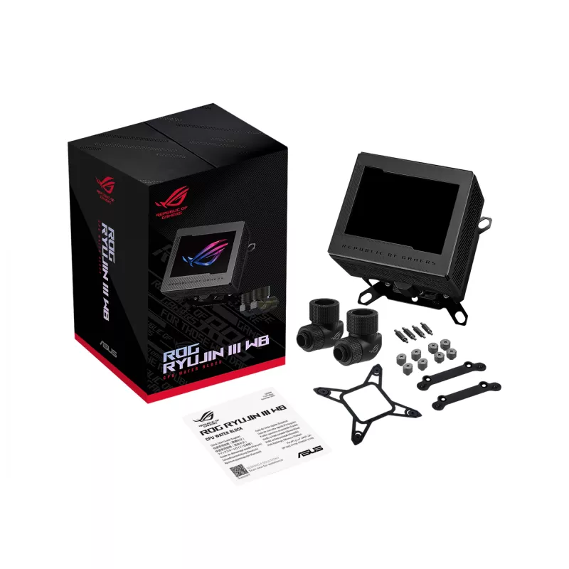 Vandens blokas ASUS ROG RYUJIN III WB Varis Juodas 89x89x107 mm