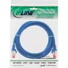 InLine komutacinis kabelis S/FTP PiMF Cat.6 250MHz PVC varinis mėlynas 0.5m