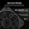 Corsair RS120 MAX ventiliatorius 12 cm juodas 2000 RPM 3 vnt.