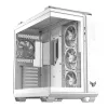 PC Case ASUS TUF GAMING GT502 Horizon TG ARGB White — Midi Tower, ATX, grūdintas stiklas, 4×3,5 colio nišos, maks. GPU 400 mm