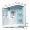 PC Case ASUS TUF GAMING GT502 Horizon TG ARGB White — Midi Tower, ATX, grūdintas stiklas, 4×3,5 colio nišos, maks. GPU 400 mm