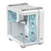 PC Case ASUS TUF GAMING GT502 Horizon TG ARGB White — Midi Tower, ATX, grūdintas stiklas, 4×3,5 colio nišos, maks. GPU 400 mm