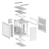 PC Case ASUS TUF GAMING GT502 Horizon TG ARGB White — Midi Tower, ATX, grūdintas stiklas, 4×3,5 colio nišos, maks. GPU 400 mm