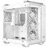 PC Case ASUS TUF GAMING GT502 Horizon TG ARGB White — Midi Tower, ATX, grūdintas stiklas, 4×3,5 colio nišos, maks. GPU 400 mm
