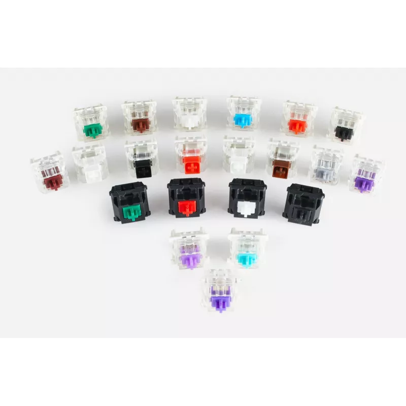 Glorious Gaming Gateron Juoda Switches - Linear Silent, Juoda, 120 vnt., Gateron, Glorious PC Gaming Race GMMK, China
