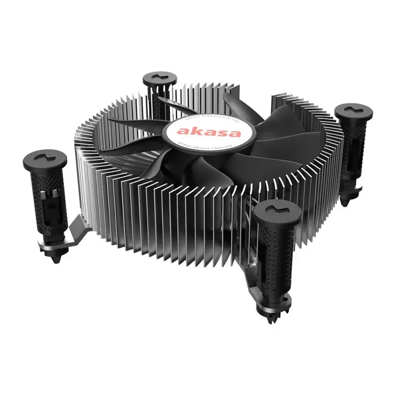 Hibridinis aušintuvas Akasa Intel LGA1700 Aliuminis Juodas 3,76 mmH2O Rutulinis guolis