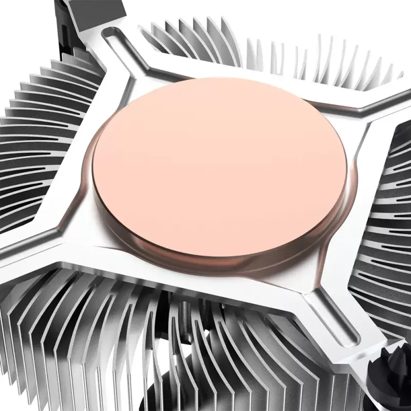 Hibridinis aušintuvas Akasa Intel LGA1700 Aliuminis Juodas 3,76 mmH2O Rutulinis guolis