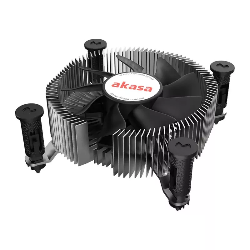 Hibridinis aušintuvas Akasa Intel LGA1700 Aliuminis Juodas 3,76 mmH2O Rutulinis guolis