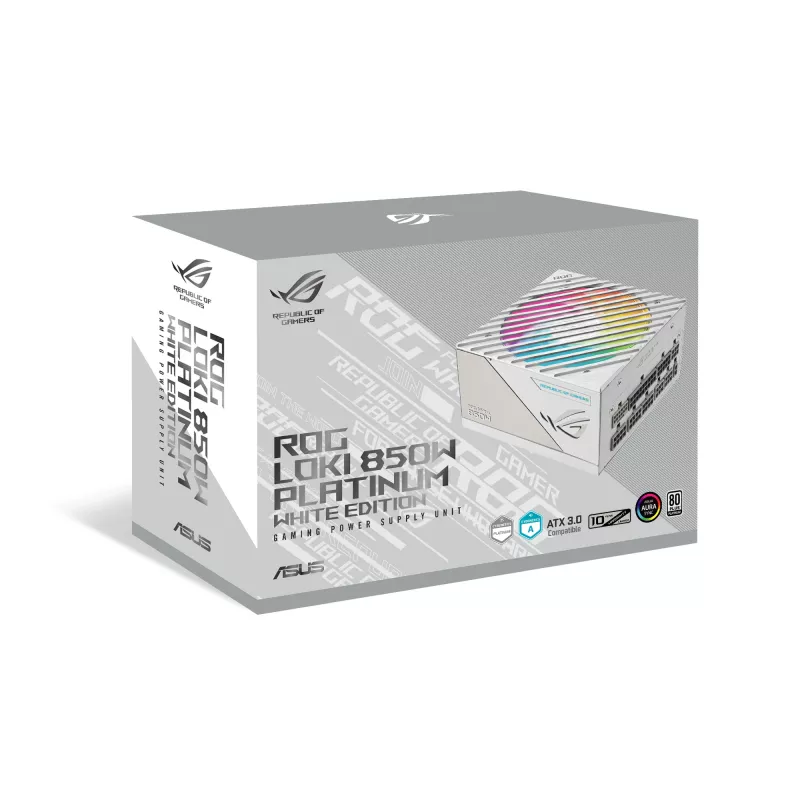ASUS ROG Loki SFX-L 850W Platinum White maitinimo blokas 24 kontaktų ATX