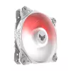 Oro aušintuvas ASUS TUF GAMING TF120 ARGB WHITE EDITION — 3×120 mm ventiliatoriai, 1900 RPM, 29 dB, nuotolinio valdymo pultelis