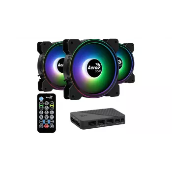 Aerocool Saturn 12F ARGB Pro kompiuterio korpuso ventiliatorius 12 cm juodas