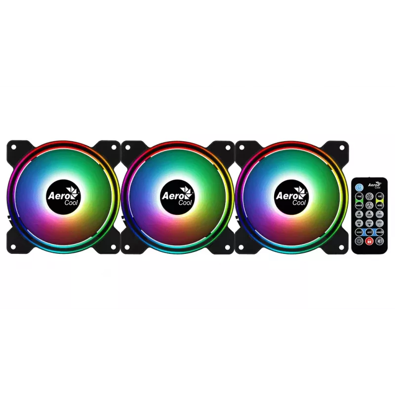 Aerocool Saturn 12F ARGB Pro kompiuterio korpuso ventiliatorius 12 cm juodas