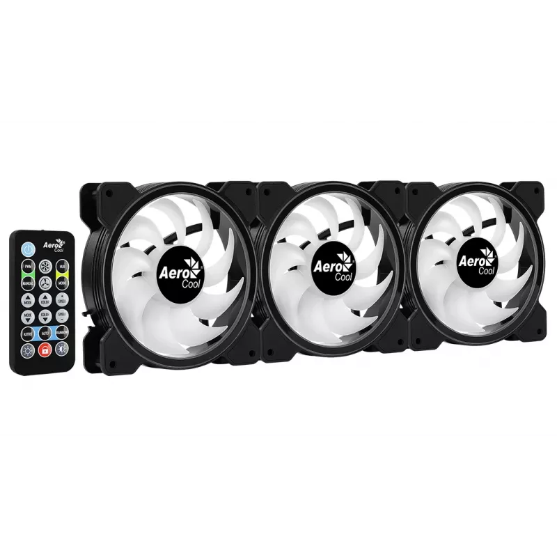 Aerocool Saturn 12F ARGB Pro kompiuterio korpuso ventiliatorius 12 cm juodas