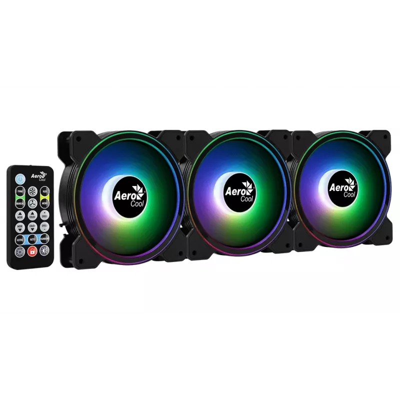 Aerocool Saturn 12F ARGB Pro kompiuterio korpuso ventiliatorius 12 cm juodas
