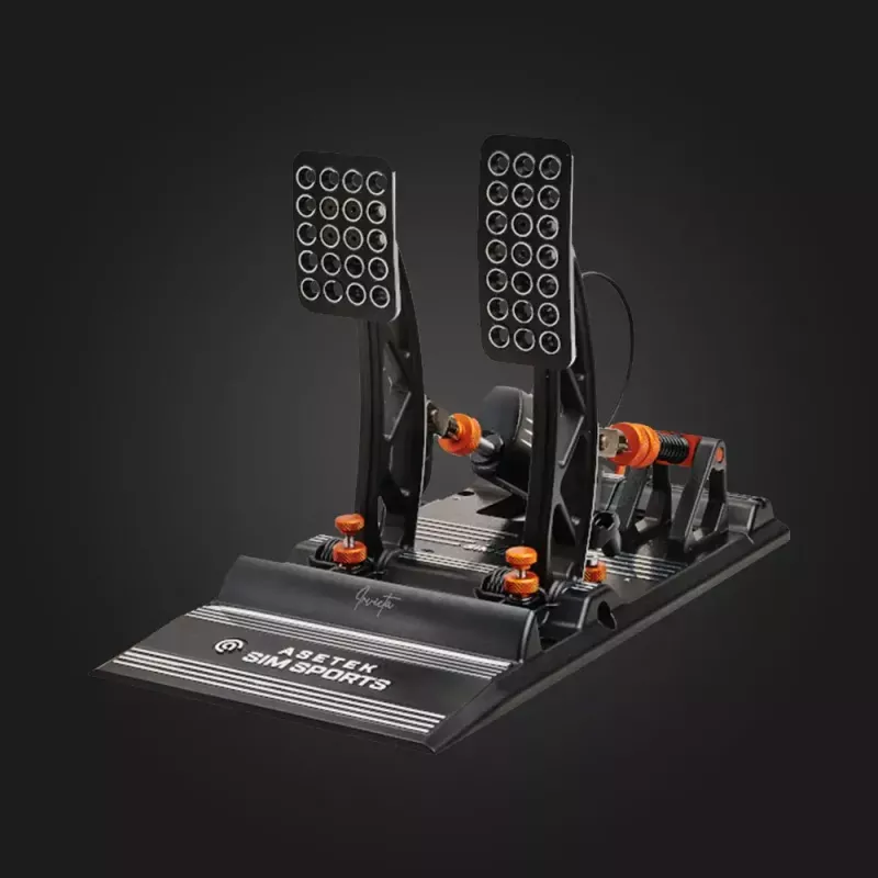 Pedalai Asetek 40-010-0000001 žaidimų valdiklis USB raudona žalia foninis apšvietimas
