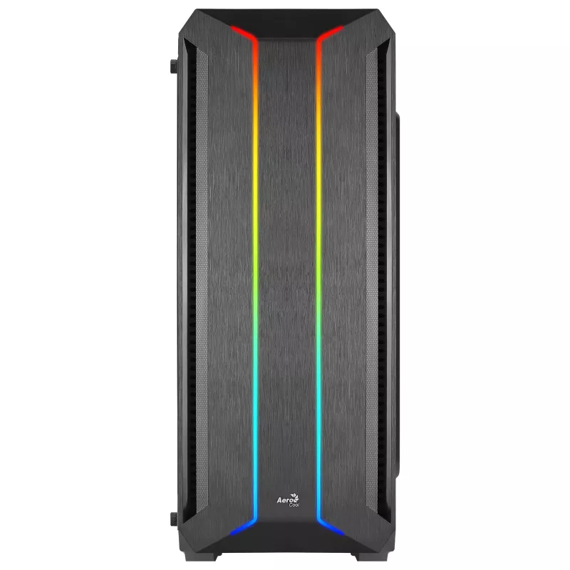 Aerocool SKYLINEV2BK PC ATX Case Dual Front Panel LED ARGB Fan ARGB 12cm Juoda