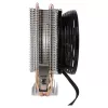 AEROCOOL VERKHO2 procesoriaus aušintuvas su 90 mm ventiliatoriumi, hidrauliniu guoliu, 800–2000 RPM, 110 W TDP, kelių lizdų palaikymas (atidaryta pakuotė)