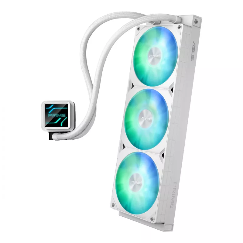 ASUS Prime LC 360 ARGB White Edition procesoriaus aušintuvas “viskas viename” skysčio 12 cm 1 vnt.