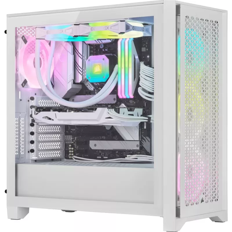 CORSAIR Midi Tower korpusas - Icue 4000d RGB Baltas