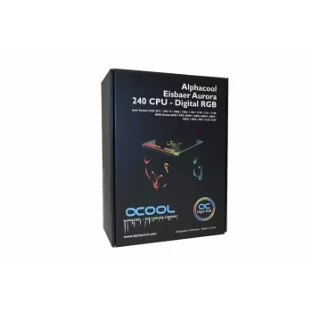 Skysčio aušintuvas Alphacool Eisbaer Aurora 240 CPU procesoriui juodas