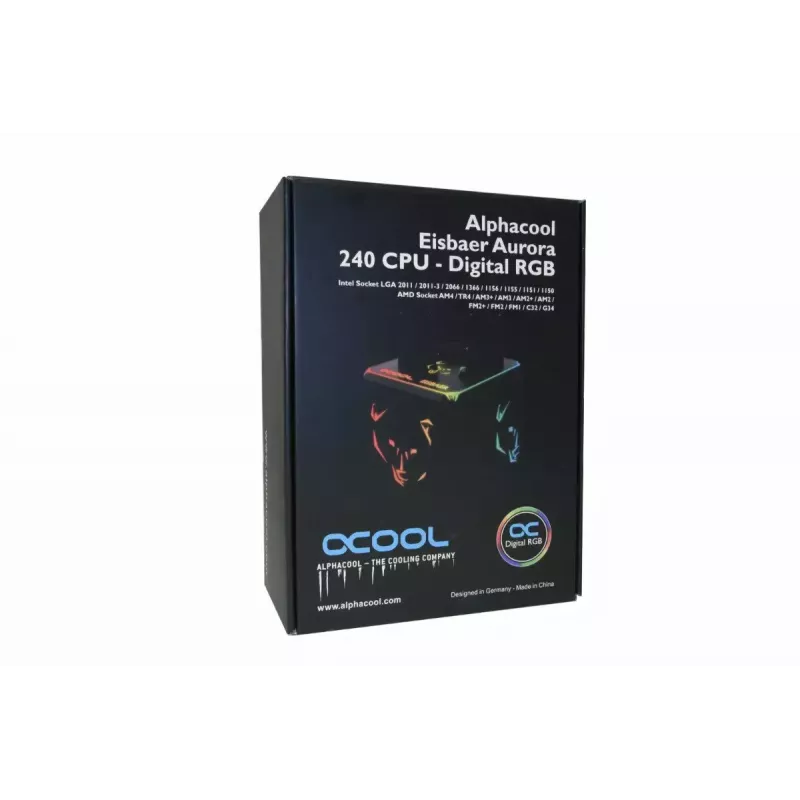 Skysčio aušintuvas Alphacool Eisbaer Aurora 240 CPU procesoriui juodas