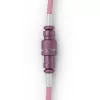 Suvyniota USB laido spiralė GLORIOUS GMMK Pixel Pink 1,5 m – nuimamas suvyniotas laidas klaviatūroms