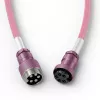 Suvyniota USB laido spiralė GLORIOUS GMMK Pixel Pink 1,5 m – nuimamas suvyniotas laidas klaviatūroms