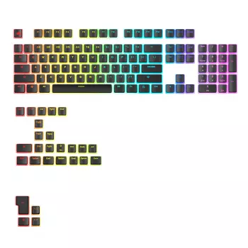 GLORIOUS GPBT Aura V3 Juoda US RGB klavišų dangtelių rinkinys