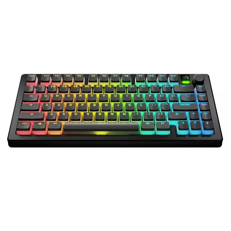 GLORIOUS GPBT Aura V3 Juoda US RGB klavišų dangtelių rinkinys