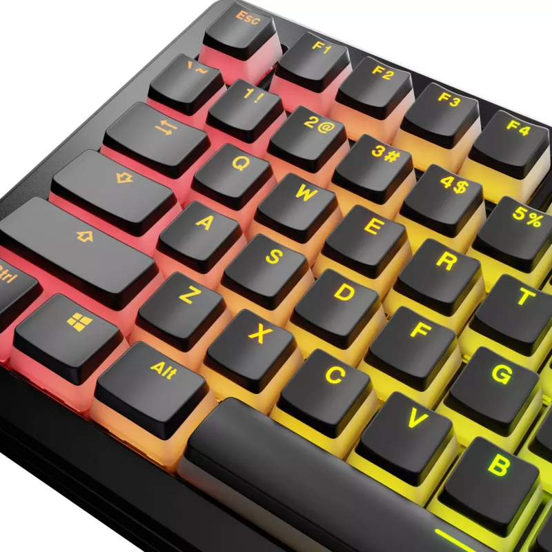 GLORIOUS GPBT Aura V3 Juoda US RGB klavišų dangtelių rinkinys