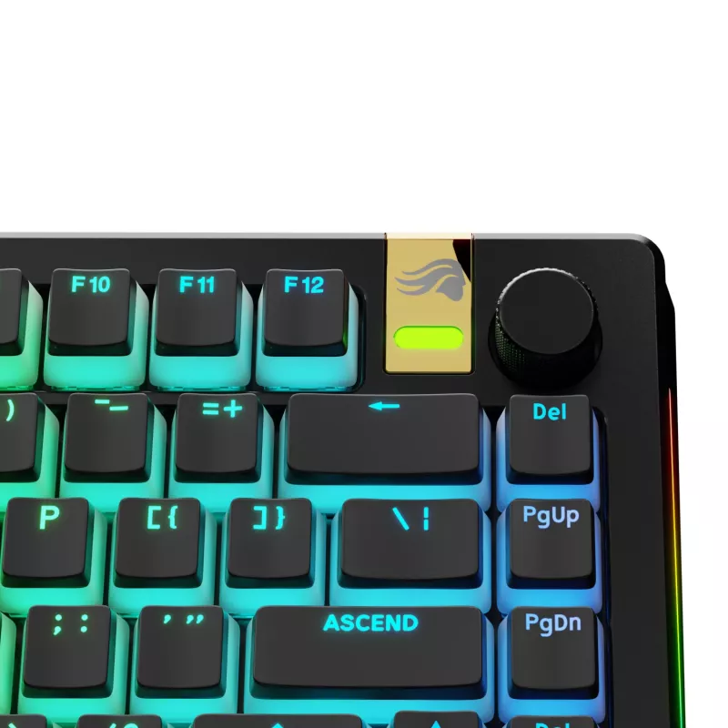 GLORIOUS GPBT Aura V3 Juoda US RGB klavišų dangtelių rinkinys