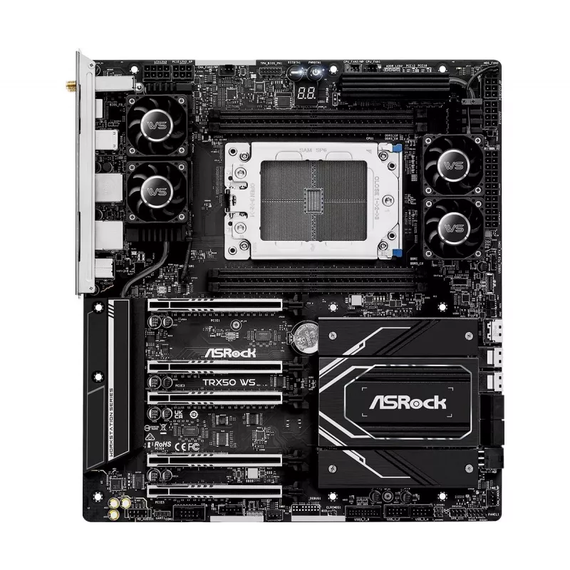ASRock Motininė plokštė TRX50 WS AMD TRX50 Ryzen 4 X DDR5 7.1ch HD Audio EATX