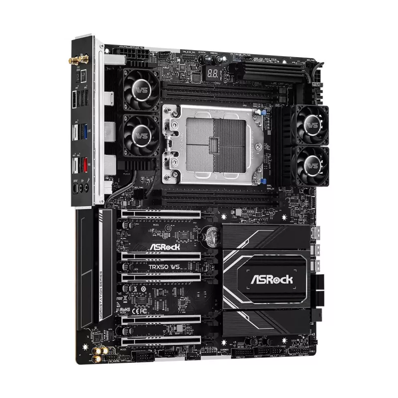 ASRock Motininė plokštė TRX50 WS AMD TRX50 Ryzen 4 X DDR5 7.1ch HD Audio EATX