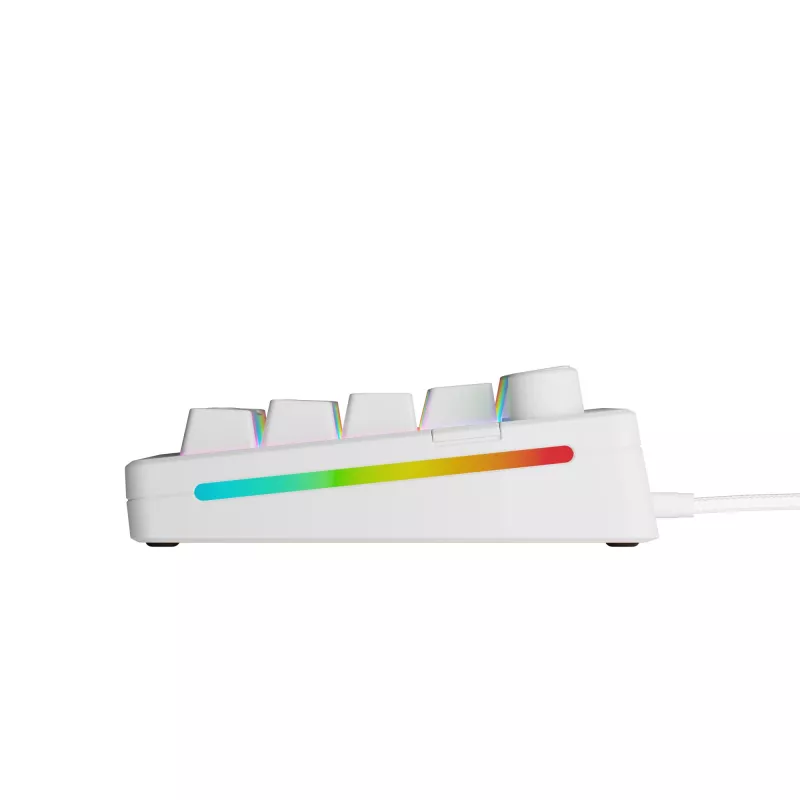 Mechaninė žaidimų klaviatūra GLORIOUS GMMK 3 65% balta — laidinė USB, RGB, QWERTY (US)