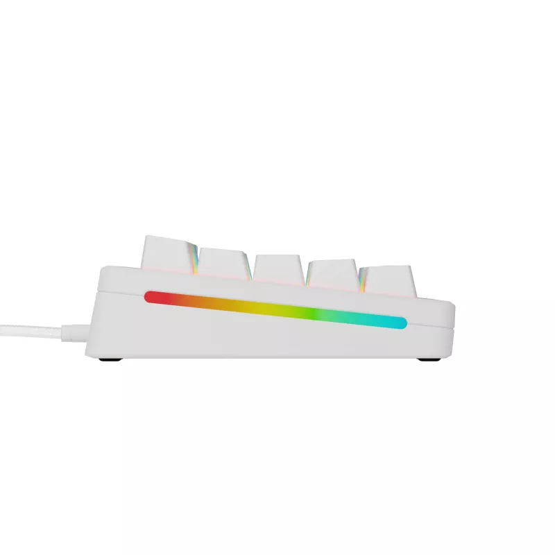 Mechaninė žaidimų klaviatūra GLORIOUS GMMK 3 65% balta — laidinė USB, RGB, QWERTY (US)