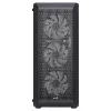 Aerocool BEAMBKV2 Žaidimų ATX korpusas 4 ventiliatoriai 12 cm FRGB juodas, PC, juodas, ATX, micro ATX, Mini-ITX, žaidimams, mėlyna, žalia, raudona, priekis, šonas
