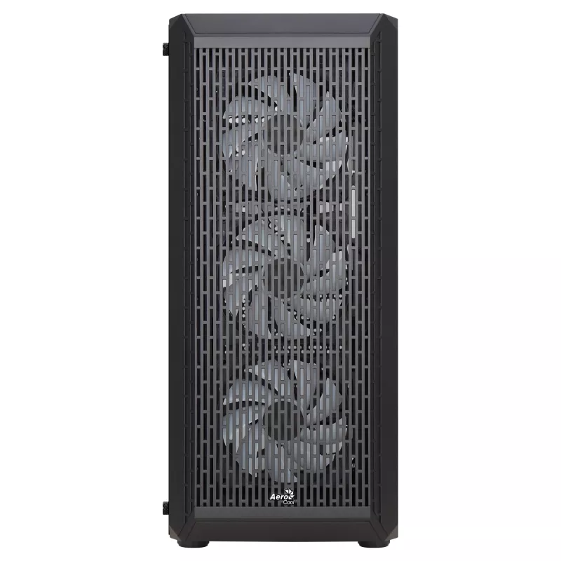 Aerocool BEAMBKV2 Žaidimų ATX korpusas 4 ventiliatoriai 12 cm FRGB juodas, PC, juodas, ATX, micro ATX, Mini-ITX, žaidimams, mėlyna, žalia, raudona, priekis, šonas