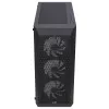 Aerocool BEAMBKV2 Žaidimų ATX korpusas 4 ventiliatoriai 12 cm FRGB juodas, PC, juodas, ATX, micro ATX, Mini-ITX, žaidimams, mėlyna, žalia, raudona, priekis, šonas