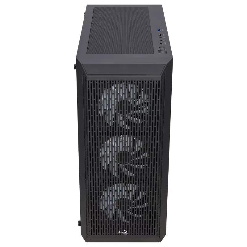 Aerocool BEAMBKV2 Žaidimų ATX korpusas 4 ventiliatoriai 12 cm FRGB juodas, PC, juodas, ATX, micro ATX, Mini-ITX, žaidimams, mėlyna, žalia, raudona, priekis, šonas