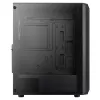 Aerocool BEAMBKV2 Žaidimų ATX korpusas 4 ventiliatoriai 12 cm FRGB juodas, PC, juodas, ATX, micro ATX, Mini-ITX, žaidimams, mėlyna, žalia, raudona, priekis, šonas