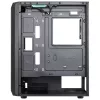 Aerocool BEAMBKV2 Žaidimų ATX korpusas 4 ventiliatoriai 12 cm FRGB juodas, PC, juodas, ATX, micro ATX, Mini-ITX, žaidimams, mėlyna, žalia, raudona, priekis, šonas