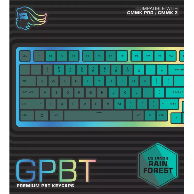 Glorious Gaming GPBT klaviatūros klavišų dangteliai