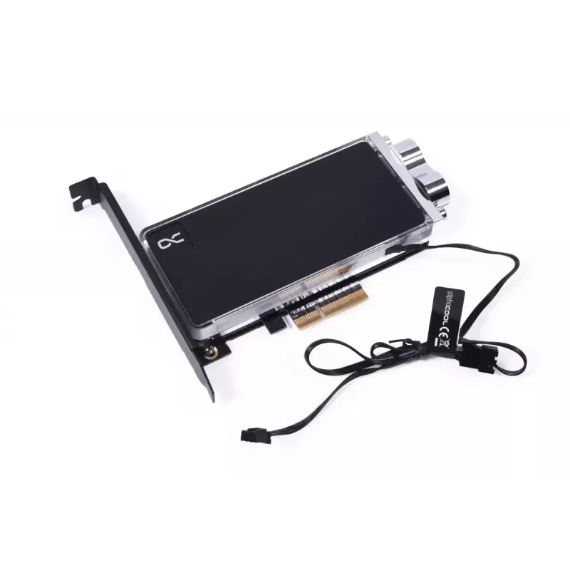 Alphacool Core M.2 NVMe PCIe 5.0 skysčio aušintuvas su galine plokšte