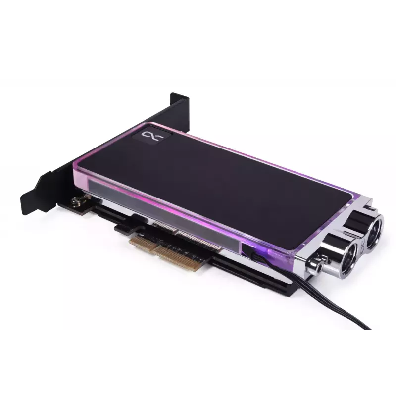 Alphacool Core M.2 NVMe PCIe 5.0 skysčio aušintuvas su galine plokšte