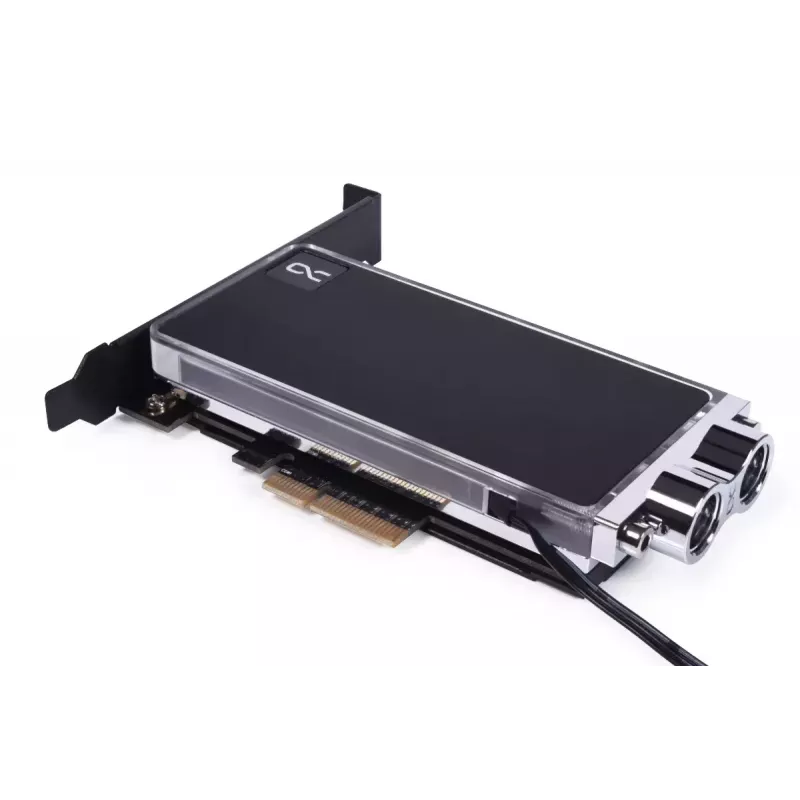 Alphacool Core M.2 NVMe PCIe 5.0 skysčio aušintuvas su galine plokšte