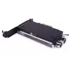 Alphacool Core M.2 NVMe PCIe 5.0 skysčio aušintuvas su galine plokšte