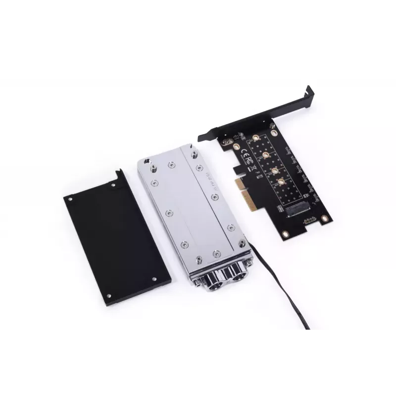 Alphacool Core M.2 NVMe PCIe 5.0 skysčio aušintuvas su galine plokšte