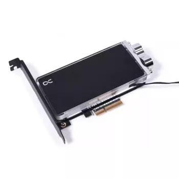 Alphacool Core M.2 NVMe PCIe 5.0 skysčio aušintuvas su galine plokšte