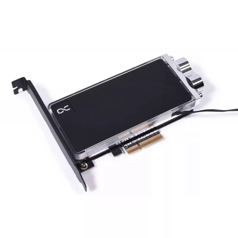 Alphacool Core M.2 NVMe PCIe 5.0 skysčio aušintuvas su galine plokšte